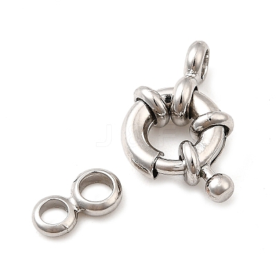 Brass Spring Ring Clasps KK-D407-01P-A-1