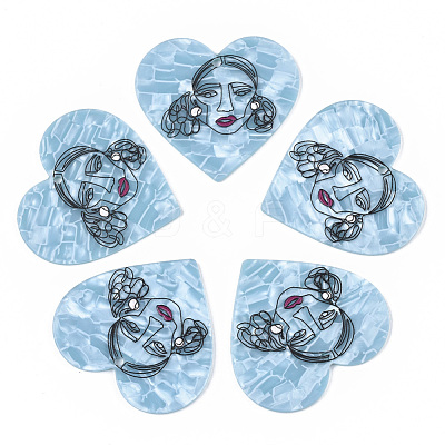 Acrylic Pendants X-KY-S163-081-1