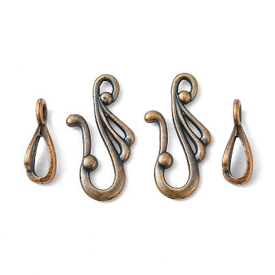 Tibetan Style Hook Clasps RLF1157Y-NF-1