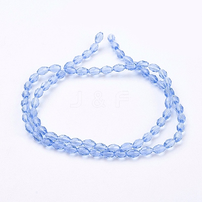 Glass Beads Strands X-GC891Y-6-1