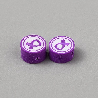 Handmade Polymer Clay Beads CLAY-WH0012-07B-1