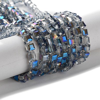 Electroplate Glass Bead Strands EGLA-R064-4mm-05-1
