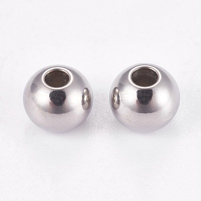 Tarnish Resistant 202 Stainless Steel Rondelle Spacer Beads STAS-F094-06B-P-1-1