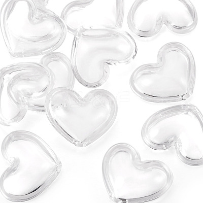 12Pcs Transparent Acrylic Beads TACR-TA0001-77C-1