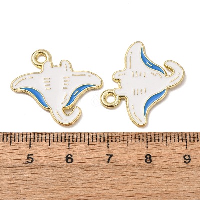 Ocean Alloy Enamel Pendants ENAM-B041-01F-1
