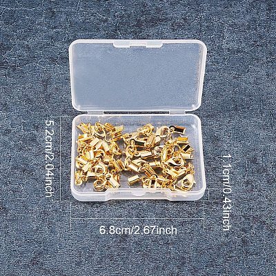 Rack Plating Brass Lobster Claw Clasps with Clip Ends KK-PH0035-33G-1