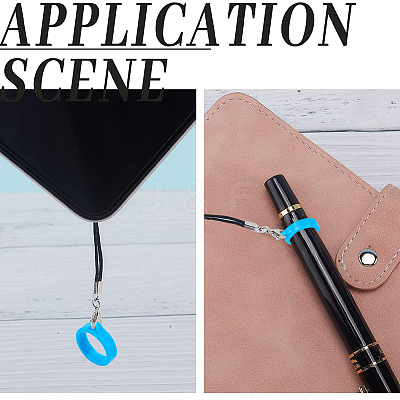 60Pcs Silicone Pendant SIL-GF0001-44-1