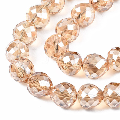 Transparent Glass Beads Strands EGLA-T008-14B-1