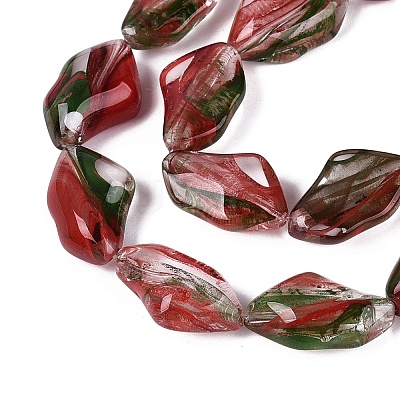 Handmade Lampwork Beads Strands LA-N046-02G-1