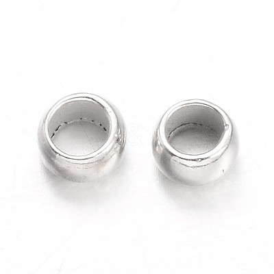 Rondelle Brass Crimp Beads KK-L134-32P-1