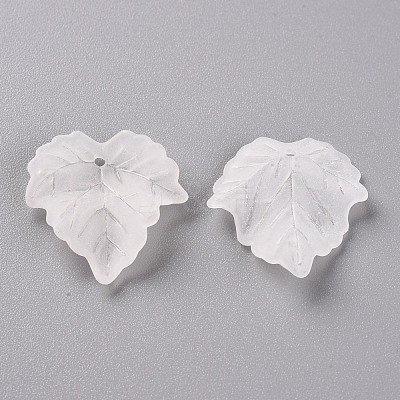 Autumn Theme Transparent Frosted Acrylic Pendants PAF002Y-14-1