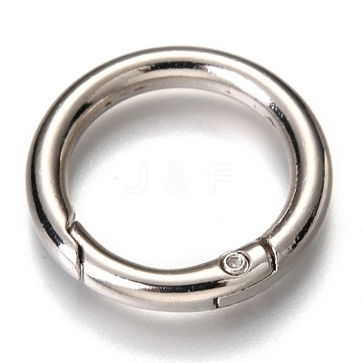 Zinc Alloy Spring Gate Rings X-PALLOY-C100-01P-04-1