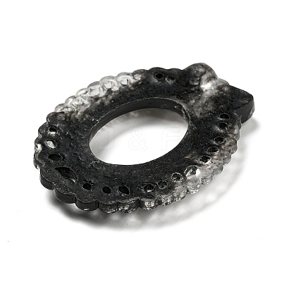 Black Theme Resin Cabochons LS-RESI-Q219-01D-1