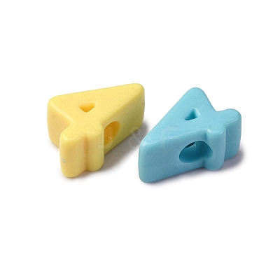 Opaque Acrylic European Beads OACR-S072-04B-1