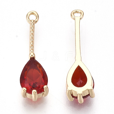 Transparent Glass Pendants X-GLAA-R212-13B-1