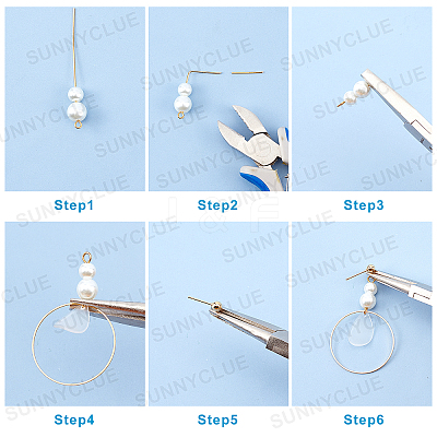 DIY Petal Earring Making Kits DIY-SC0013-77G-1