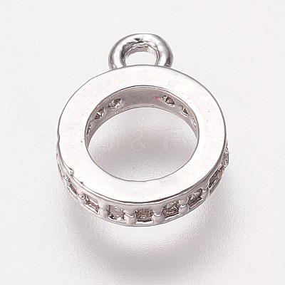 Brass Cubic Zirconia Tube Bails LS-KK-P134-64P-1