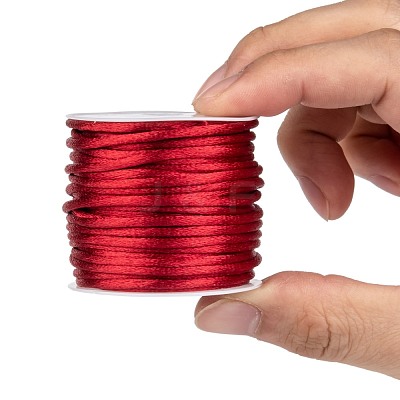 Nylon Satin Rattail Cords NWIR-L006-2mm-M-1