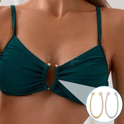 10Pcs 2 Colors Alloy Bikini Clips FIND-WR0012-88-1