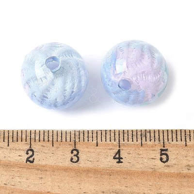 Two Tone Transparent Acrylic Beads OACR-D304-02B-1