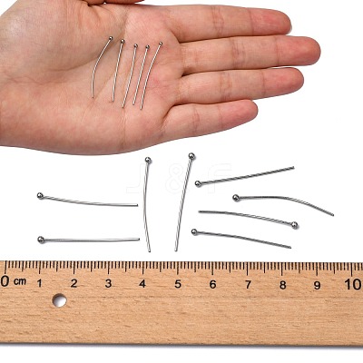 Non-Tarnish 304 Stainless Steel Ball Head pins X-STAS-R051-30mm-1
