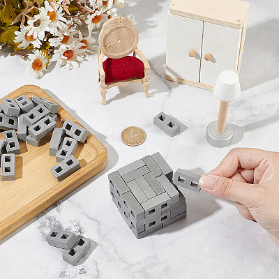 60Pcs Mini Polymer Clay Bricks AJEW-GO0002-31-1