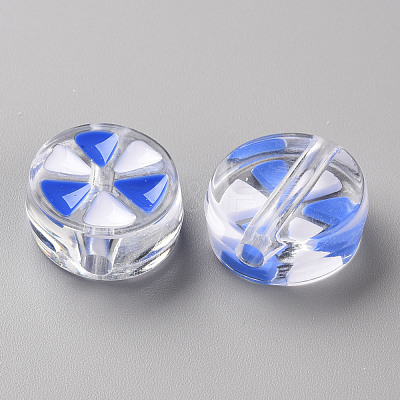 Transparent Enamel Acrylic Beads TACR-S155-005A-1
