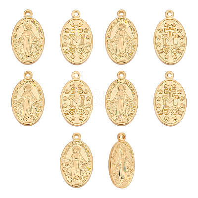 10Pcs Brass Pendants KK-UN0001-38-1