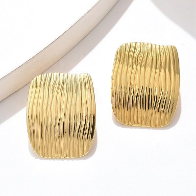 304 Stainless Steel Stud Earrings EJEW-U047-15G-1