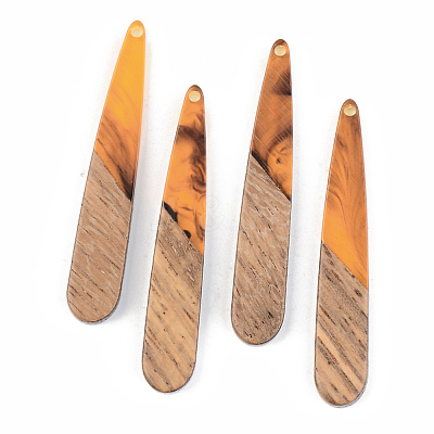 Resin & Walnut Wood Pendants RESI-S389-039A-A01-1