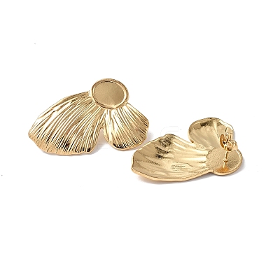 Ion Plating(IP) 304 Stainless Steel Stud Earring Findings STAS-F286-06A-G-1