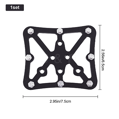 Bicycle Aluminum Alloy Flat Self Locking Pedal TOOL-WH0132-12A-1