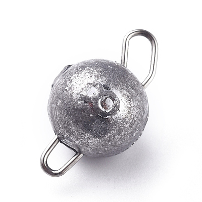 Round Shape Cannonball Fishing Weights Sinkers LS-FIND-WH0052-79P-C-1