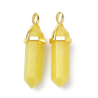 Natural Peridot Pointed Pendants G-G025-01G-19-1