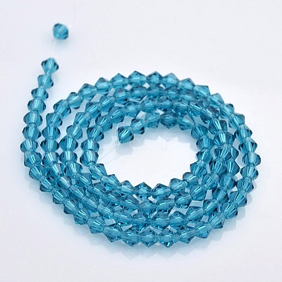 Faceted Bicone Glass Beads Strands X-EGLA-P017-4mm-02-1