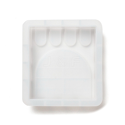 DIY Square with Rampart Pattern Candle Silicone Molds LS-DIY-G113-09B-1
