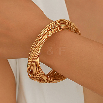 Iron Multi-Strand Wrap Bangles for Women WG7CF2C-01-1