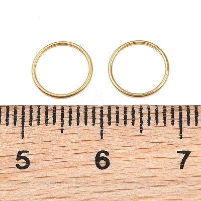 Ion Plating(IP) 304 Stainless Steel Closed Jump Rings STAS-G393-06G-10-1