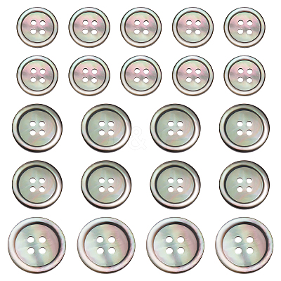 Natural Black Lip Shell Buttons BUTT-ME0001-12-1
