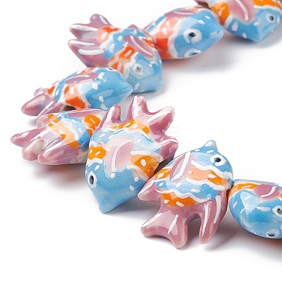 Handmade Porcelain Beads PORC-G002-54G-1