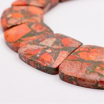 Towanite and Imperial Jasper Graduated Beads Strands G-P296-B04-1