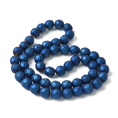 Electroplated Synthetic Non-magnetic Hematite Beads Strands G-S382-01B-1