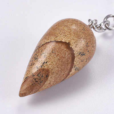 Natural Picture Jasper Keychain KEYC-P041-B08-1