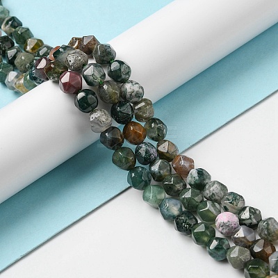 Natural Indian Agate Beads Strands G-C039-E01-1