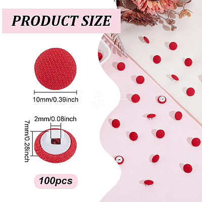 100Pcs Platic Sewing Buttons DIY-NB0013-44A-1