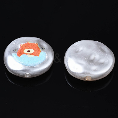 3D Printed ABS Plastic Imitation Pearl Beads KY-S163-429-1