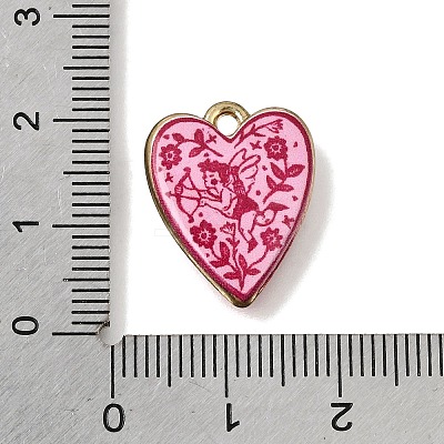 Printed Brass Pendants KK-CBAE379-02G-F-1