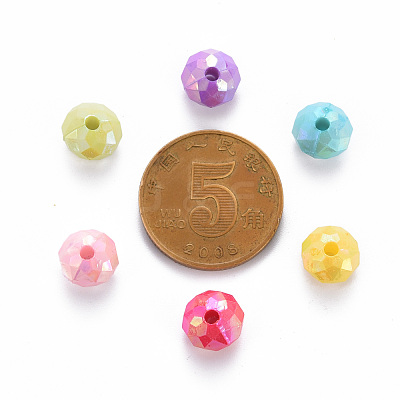 Opaque Acrylic Beads MACR-Q239-018-1