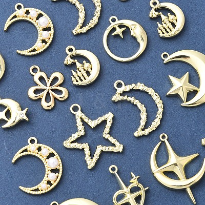 20Pcs 10 Styles Alloy Pendants FIND-FS0003-07-1