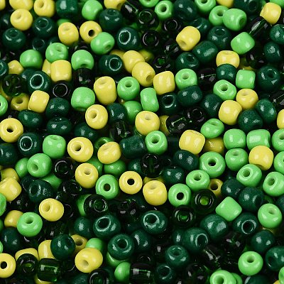 Opaque & Transparent Glass Seed Beads SEED-Q041-06D-1